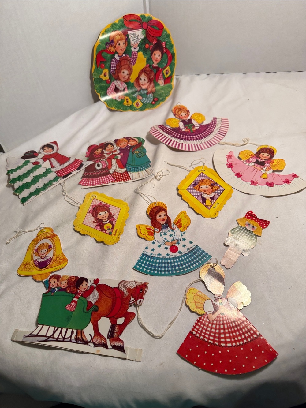 Vintage 1976 The Gingham’s paper dolls 12 pieces some w hangers - Multi Color